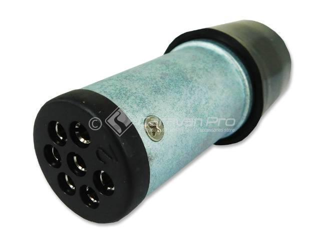 NARVA TRAILER PLUG - 7 PIN SML RND METAL