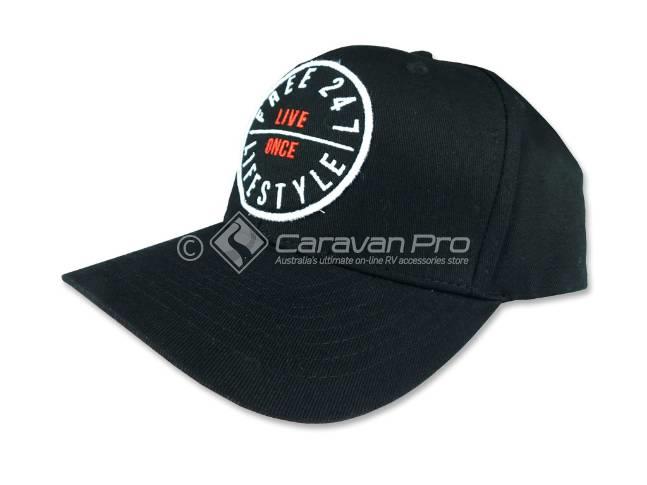 LIVE ONCE LIFESTYLE PREMIUM BLACK CAP