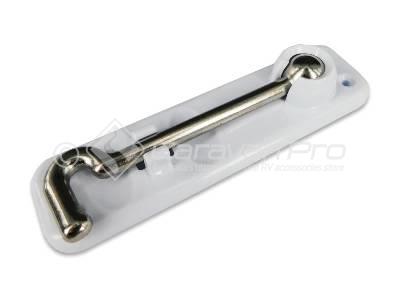 DOOR LATCH  WHITE CAMPER DOOR