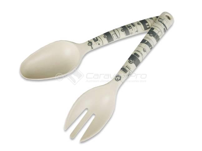 VANGO GREY CARAVAN SALAD SERVERS PR.