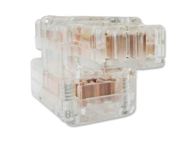 CMS 1 IN 2 OUT DOUBLE ADAPTER CLEAR. J3DCL