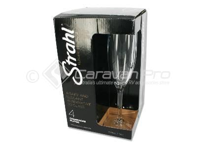 STRAHL CHAMPAGNE FLUTE - 4 PACK