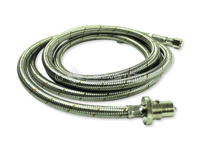 BRAIDED HOSE 3 METRE 3/8 SAE TO BAYONET