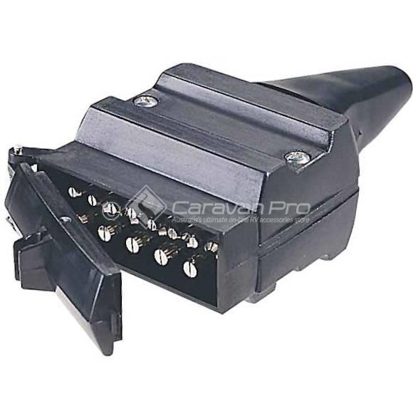 TRAILER PLUG - 12PIN FLAT T/S TRAILER (MALE)