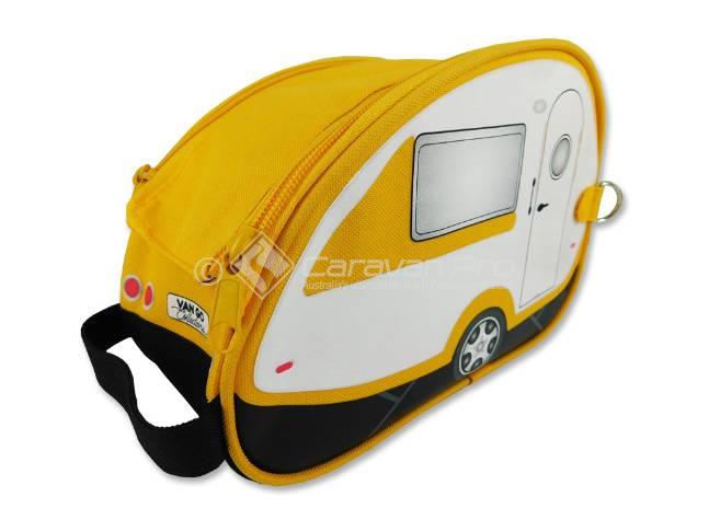 TOILETRY BAG TEARDROP YELLOW