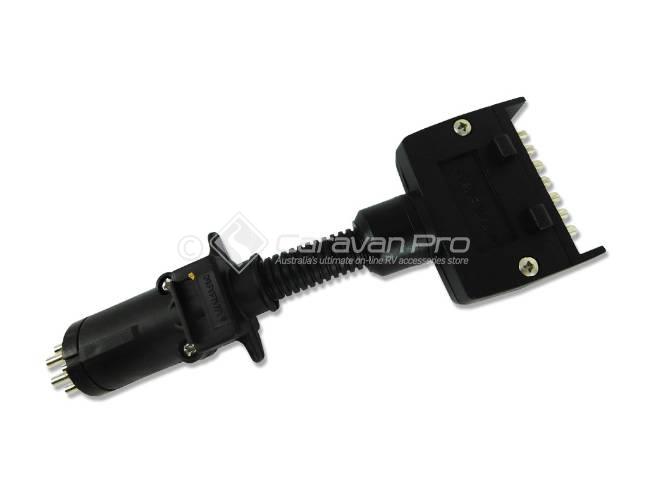 ADAPTOR - 7PIN FLAT(CAR) TO 7PIN RND(TRAILER)