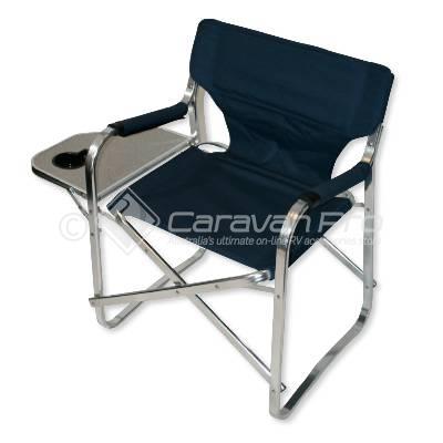 ALUMINIUM DIRECTORS CHAIR WITH MINI TABLE